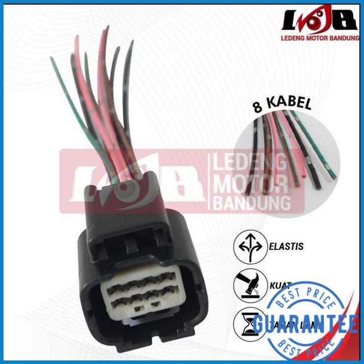 SOKET LAMPU LED VARIO125 150 PCX150 SOCKET DEPAN MOTOR KABEL 8 PIN