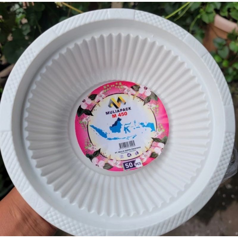 mangkok muliapack M 450 mil isi 50 pcs mangkok sekali pakai
