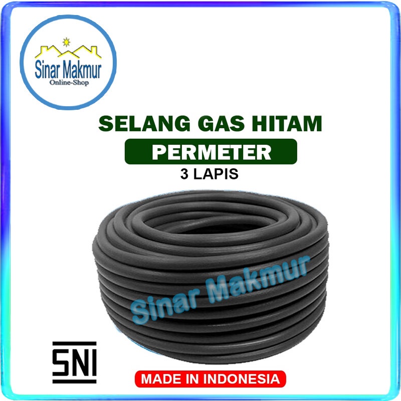 Selang Gas Kompor LPG Hitam