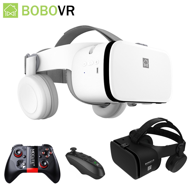 Bobo Bobovr Z6 Headset Virtual Reality, Helm 3D VR Kacamata untuk Ponsel Pintar Ponsel Pintar