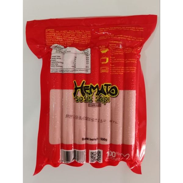 

Hemato Sosis Sapi 500 Gram