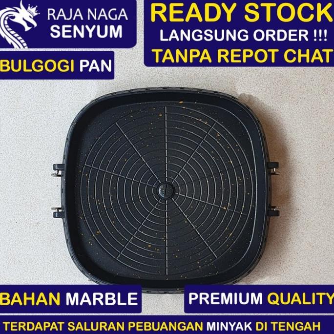 BULGOGI GRILL PAN KOREA TEFLON ANTI LENGKET WAJAN BBQ NO HAPPY CALL