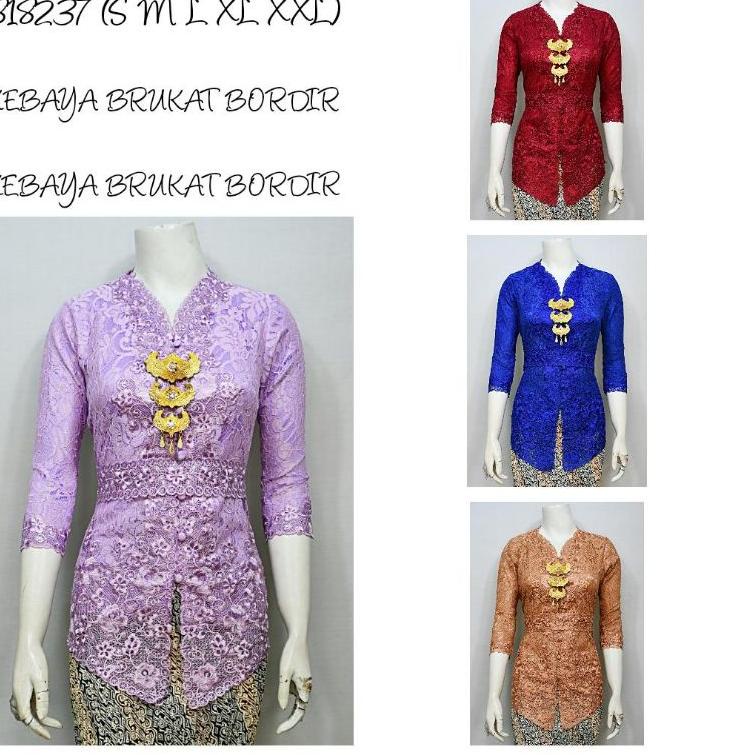 [US.21Ap23ᴮ] Indah ABAYA KEBAYA BRUKAT BORDIR ENCIM MODERN LENGAN 7/8 Furing Katun KEBAYA WISUDA KEB