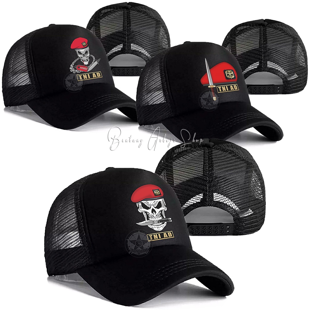 (Exclusive) Topi TNI - AD KOPASSUS Light Gold