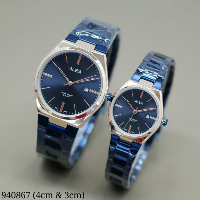 Terlaris Jam Tangan Alba Couple Original Water Resistan( Jual Sepasang)