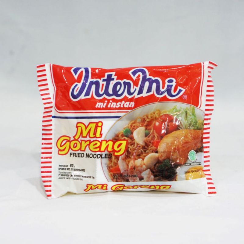 

Mie Goreng Intermie 1 bungkus / 1 biji