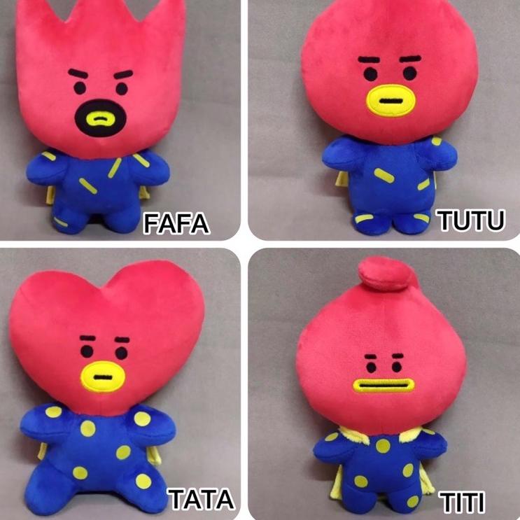 Super Spesial Boneka BT21, Tata Family, BONEKA SITTING Tata BT21 ukuran M
