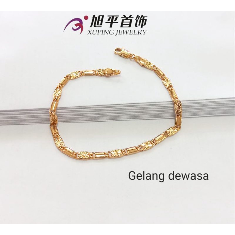 GELANG tangan wanita Gelang cuping lapis emas anti luntur