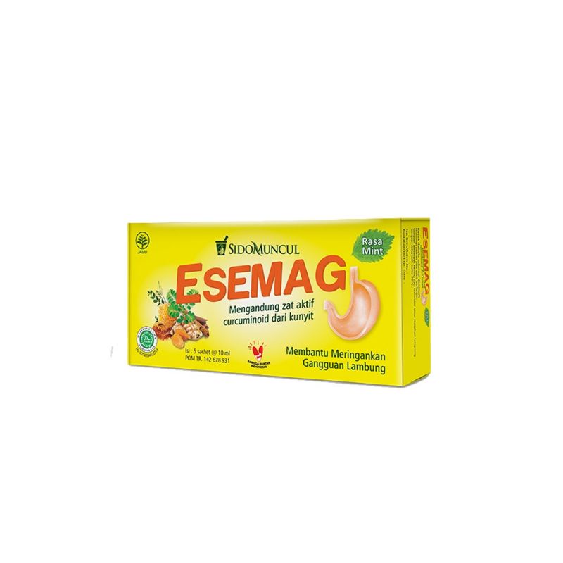 Esemag Cair 1 Dus 5 SACHETS @ 10ml - Sakit Perut Lambung Maag Perih