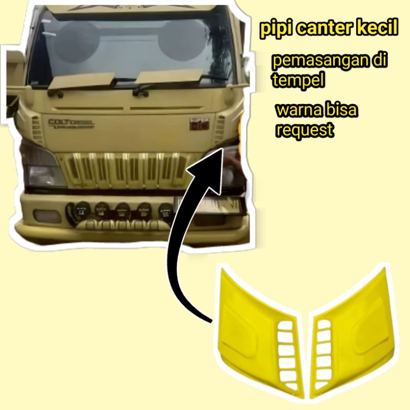 Pipi canter || Pipi canter tempel || variasi truk || aksesoris canter