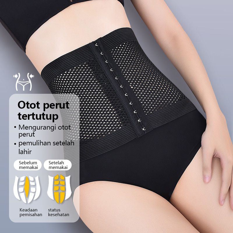 Korset Pelangsing Perut Model High Waist Korset Melahirkan Stagen Pengecil Perut