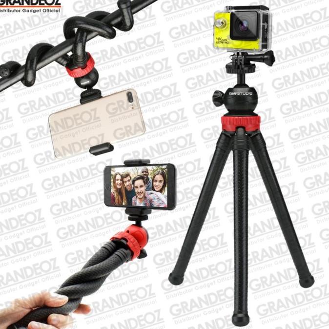 Gorillapod Tripod Mini Lazypod Gurita Fleksibel Octopus HP Kamera Vlog