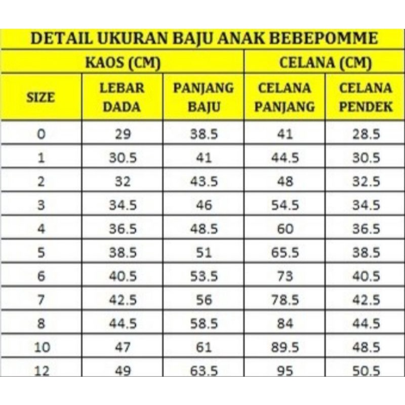 Bebepomme Setelan Panjang/Piyama Anak 2-6 Tahun