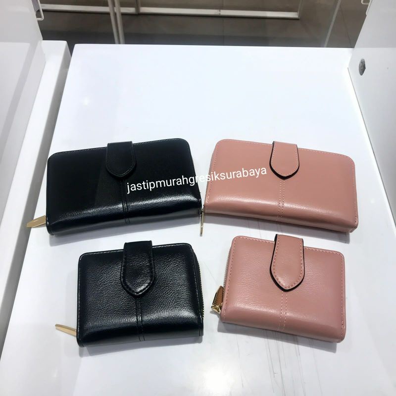 MINIMALIST STYLE WOMEN'S HASP WALLET MINISO DOMPET LIPAT MINISO DOMPET CEWEK MINISO DOMPET RESLETING