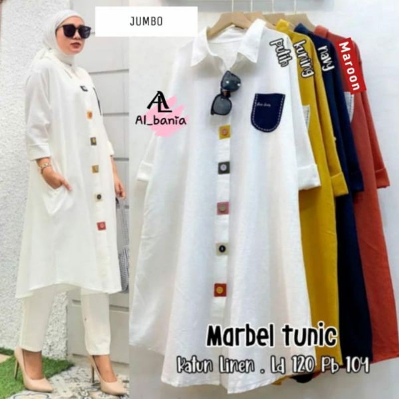 marbel tunik panjang