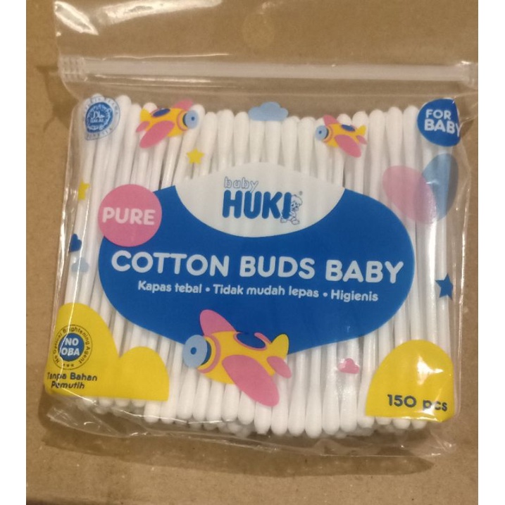 Baby Huki Cotton Buds baby isi 150pcs