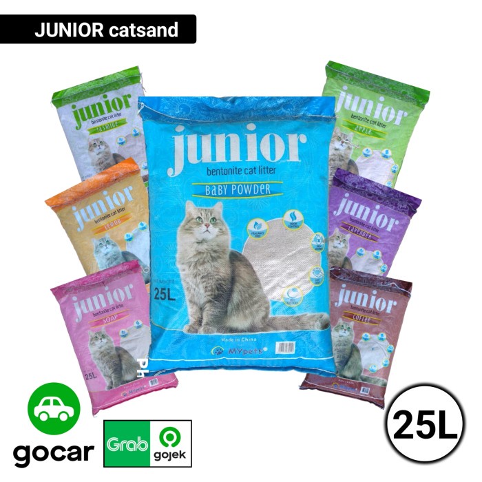 Pasir Kucing Junior 25 liter - Pasir Wangi Gumpal Junior