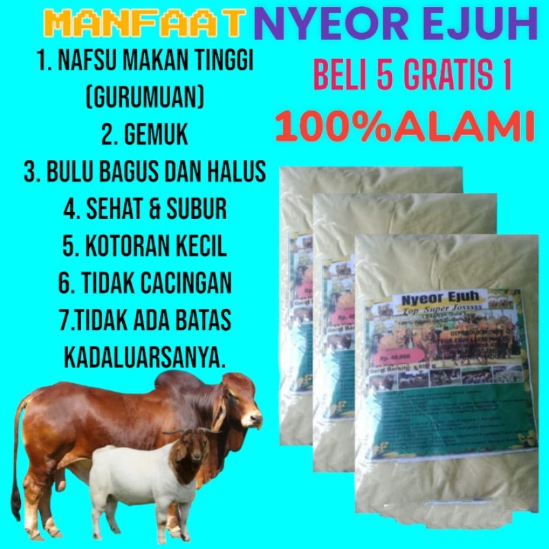 

NYEOR EJUH (EKTRA GULA) JAMU/MINUMAN HERBAL SAPI/KAMBING BISA SEMUA JENIS TERNAK SUPER JOSSSSSSS