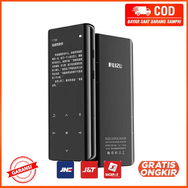 RUIZU MP3 Player Bluetooth 5.0 FLAC E-Book 2.4 Inch - D18 32Gb