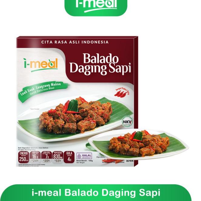 

Ready Stok i-meal Balado Daging Sapi 100 g