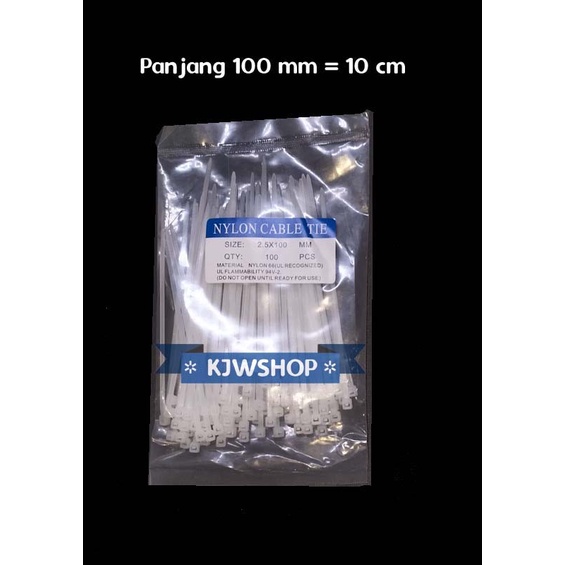 

Kabel Tie Cable Ties Tali Ikat Sabuk Serut Pengikat Segel Makanan Ojol murah