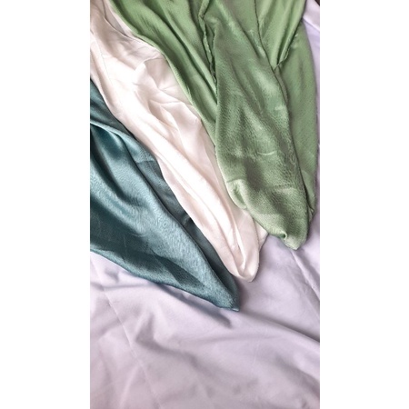 pashmina satin silk premium orderan ka ana warna soft sage
