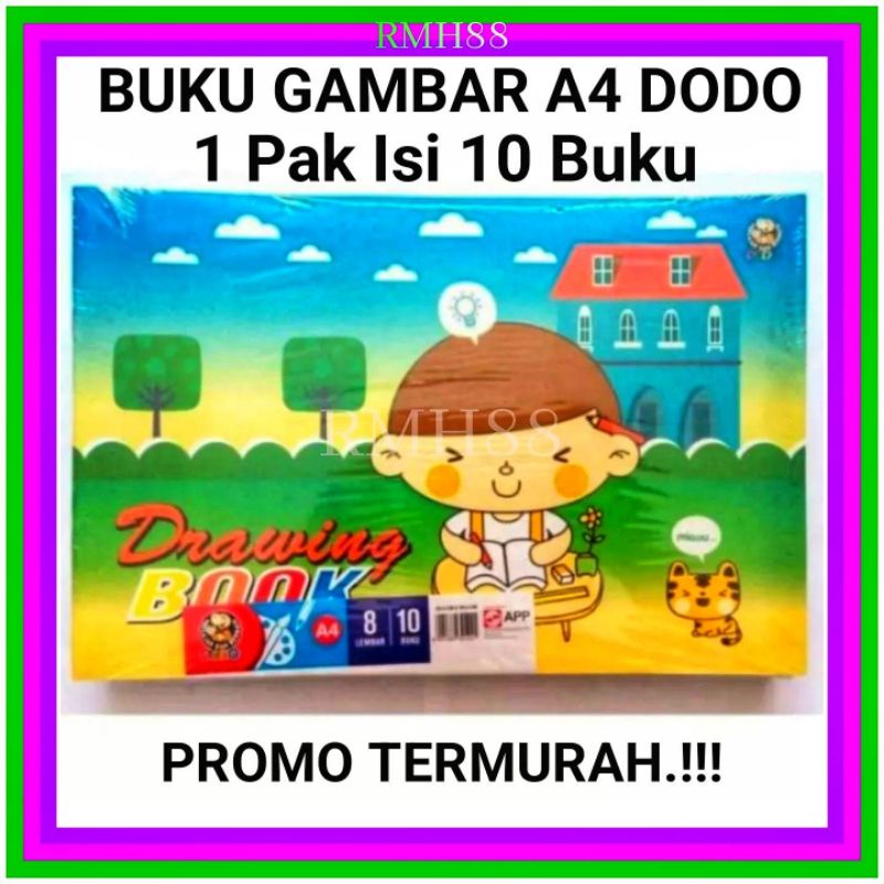 

Buku Gambar A4 DODO 1 Pak Isi 10 Buku