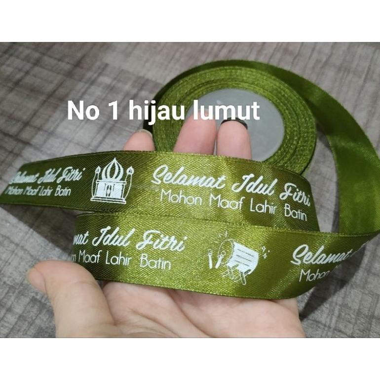 

Discount (1 Roll) Pita Satin Lebaran Idul Fitri Uk 2.5 Cm