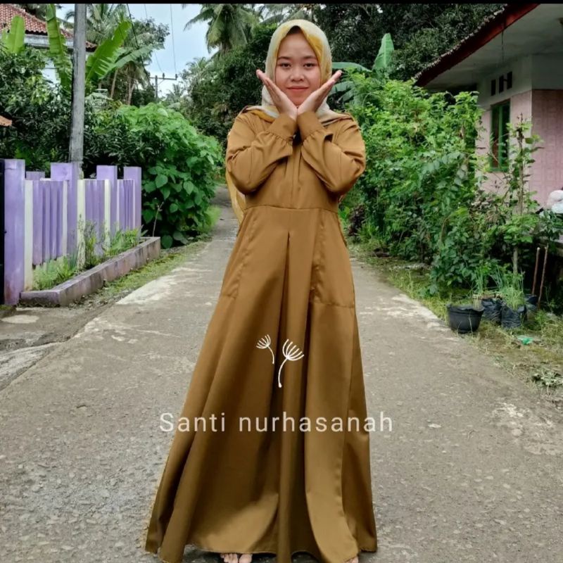 Gamis Pemda /pns model Rok lipat