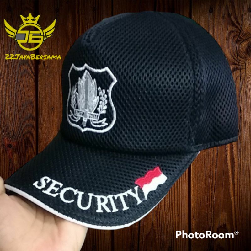 Topi Jaring Security Biru Dongker