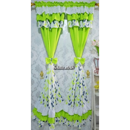 GORDEN SERUT RUMBAI SUSUN ATAS BAWAH GORDEN PINTU/JENDELA,GORDYN