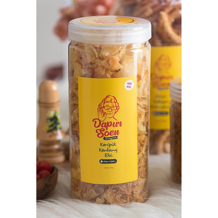 

Terlaris Keripik Kentang Ebi Dapursoen 300Gr "Krenyezzz