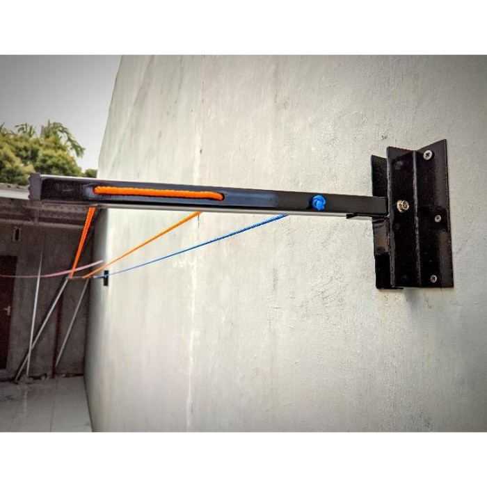 Pepe Jemuran Dinding Lipat (Sepasang) Bonus Tali