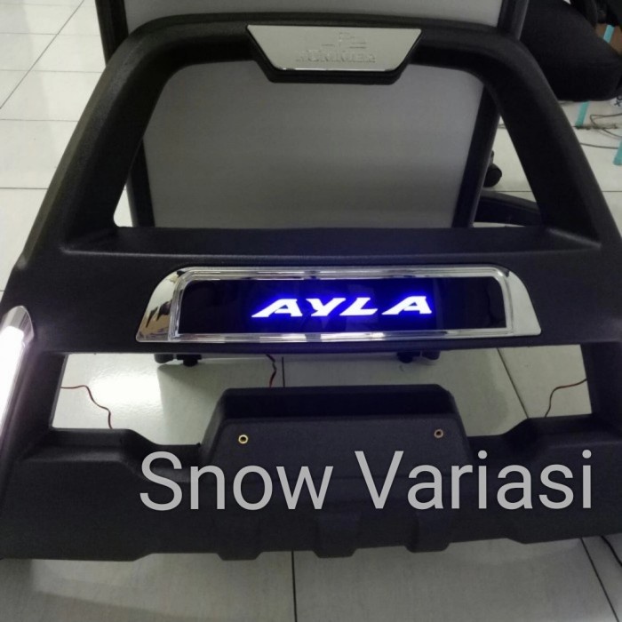 Tanduk / bumper depan Ayla with LED