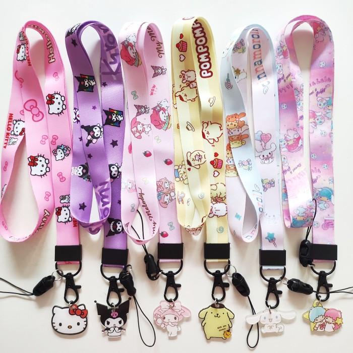 

Terlaris Tali Kalung Lanyard Strap Sanrio Lucu / Cute Sanrio Mascot Lanyard