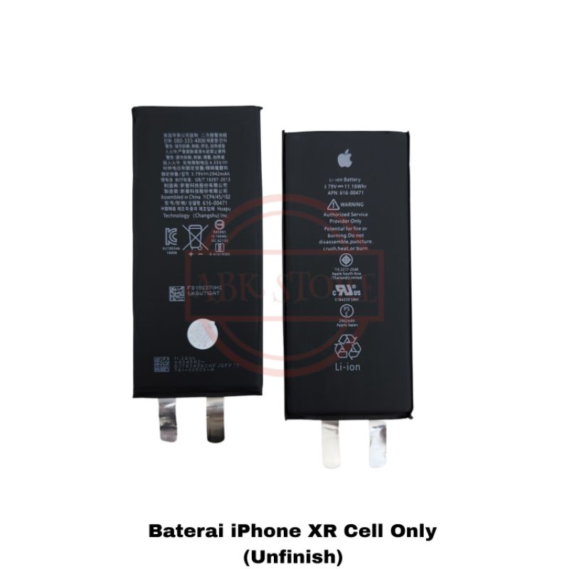 Baterai Battery iPhone XR / iP X Cell Only / Tanpa Soket (Unfinish)