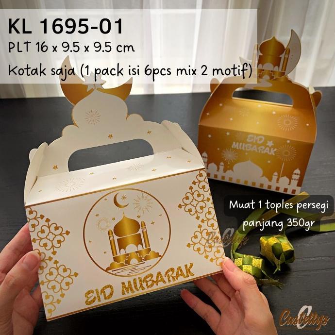 

\"\"\"\] 6 Pcs KL 1695-01 Kotak Box Lebaran Nastar Hampers Idul Fitri Eid