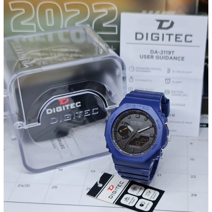Hot Sale Jam Tangan Pria Digitec Da-2119T Da 2119T Dg-2119 Original Termurah