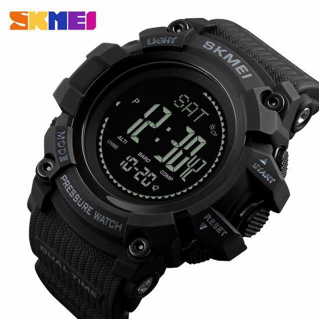 Diskon Spesial Jam Tangan Skmei 3 Sensor Compass Altimeter Barometer Digital Kompas Terbaru