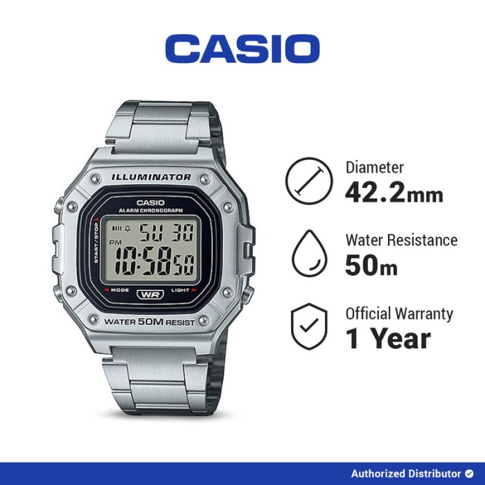 Casio Jam Tangan Digital Pria W-218HD-1AVDF