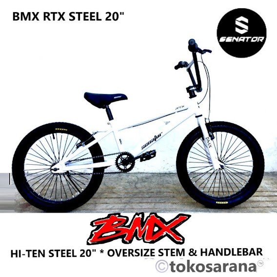 Terlaris Sepeda Bmx Senator Rtx Remaja-Dewasa 3-Piece Crank Gear Ratio Bike