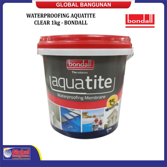WATERPROOFING AQUATITE CLEAR 1kg - BONDALL