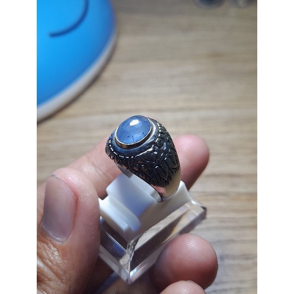 Batu Cincin Blue saphire 002