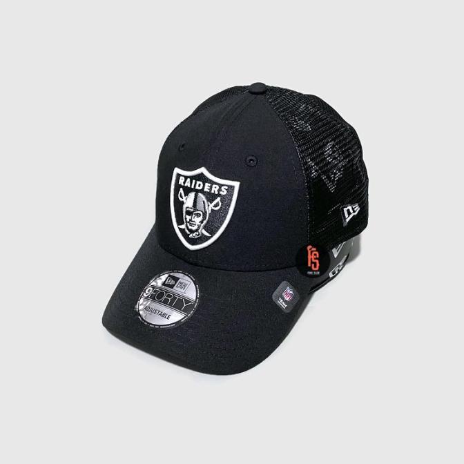 TOPI NEW ERA ORIGINAL TRUCKER 940 HOMEFIELD LV RAIDERS BLACK ---READY---