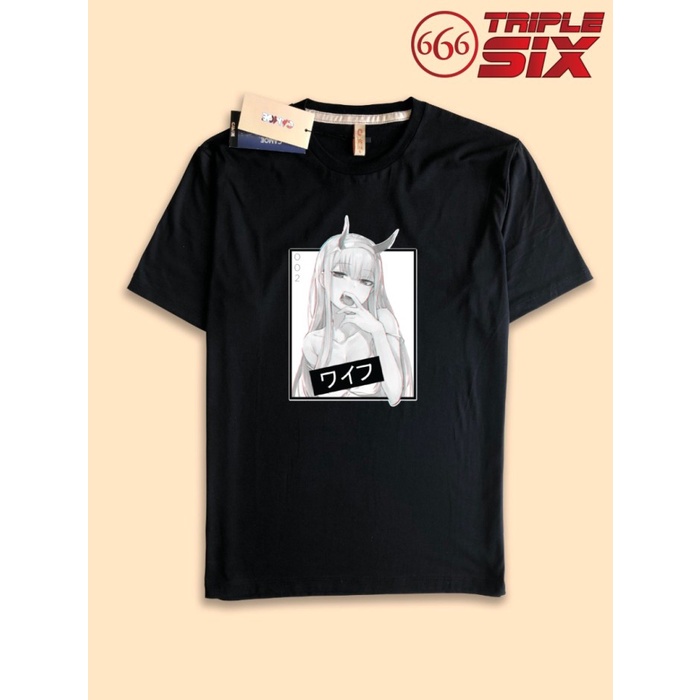 KAOS BAJU DISTRO ANIME ZERO TWO WAIFU DARLING IN THE FRANXX POLOS COD TERBARU