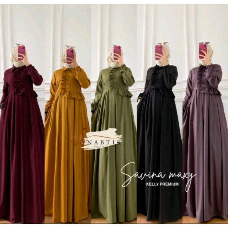 ERINA SAVINA DRESS MAXY CRINKEL CRINGKEL AIRFLOW - Gamis terbaru - Dress terbaru - Dress murah - Gam