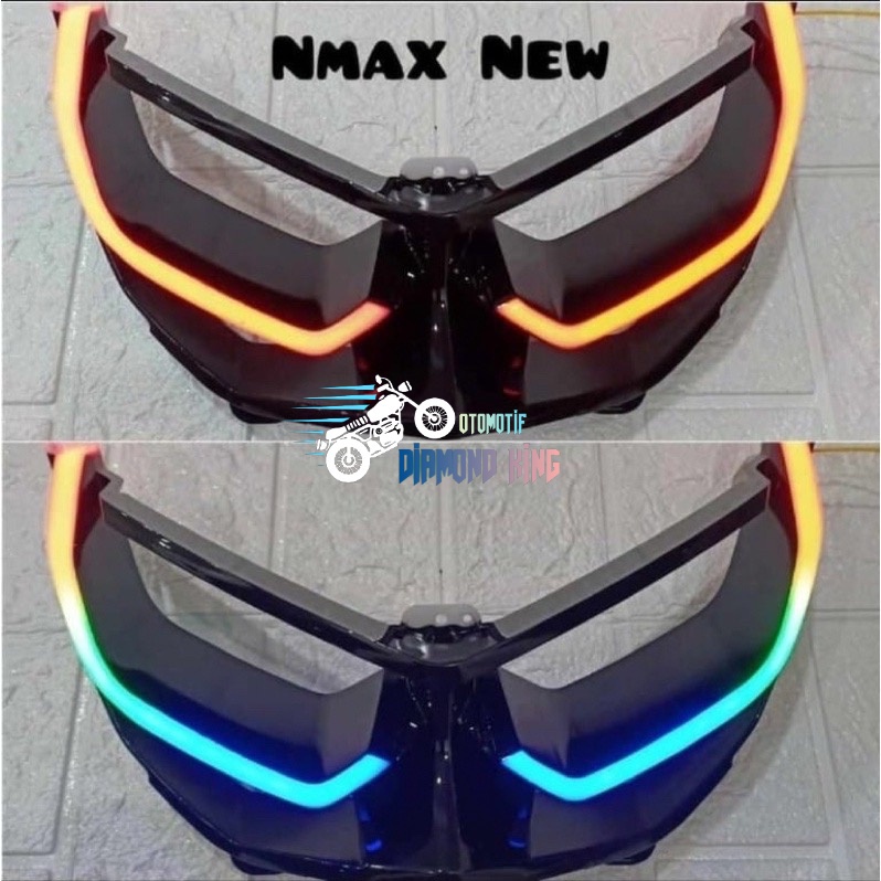 Terlaris Lampu Alis DRL Depan Nmax New RGB Plus Frame Alis Nmax Lampu Senja Depan Nmax 2020 2021