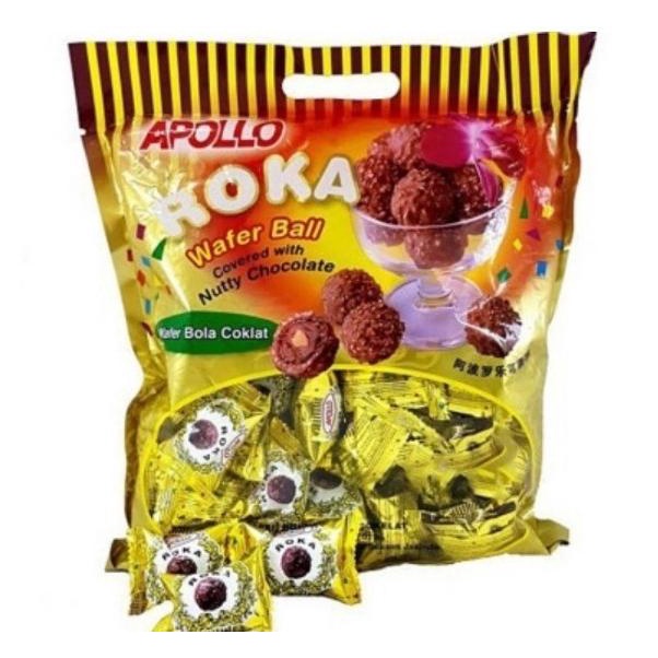 

*****] Apollo Roka Wafer Ball Isi 70 Pcs [420GRAM] Snack Lebaran Anak Dewasa