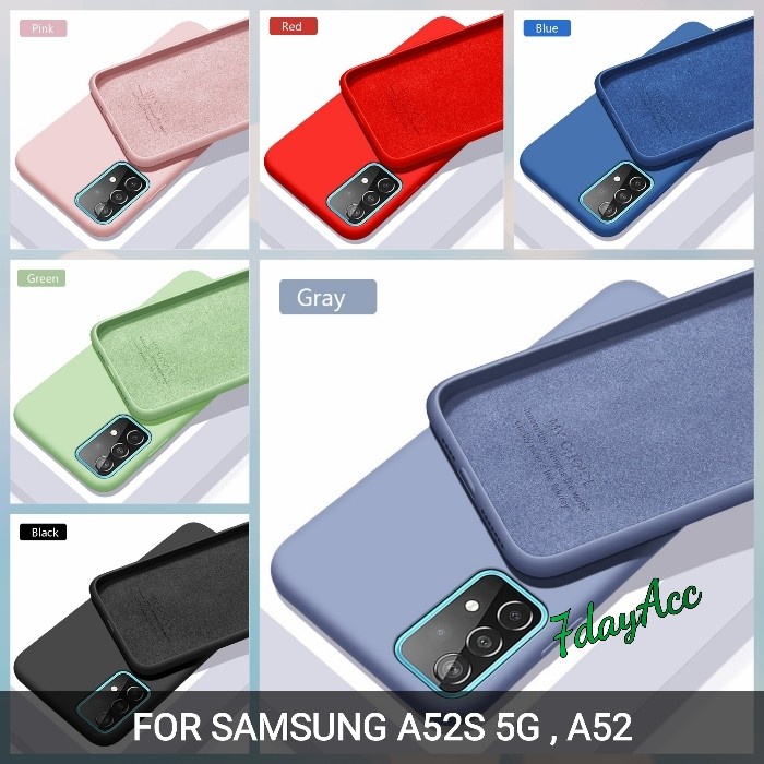 Terlaris Case Samsung A52S 5G , A52 Softcase Candy Silikon Brudu Anti Jamur