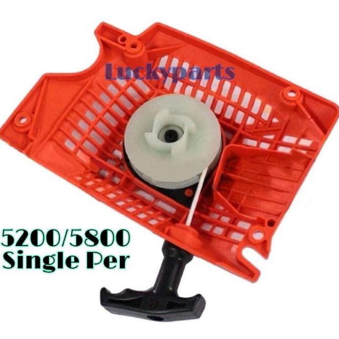 hanya disini] Recoil Starter Kap Engkol Tarikan Chainsaw Kecil 5200 5800